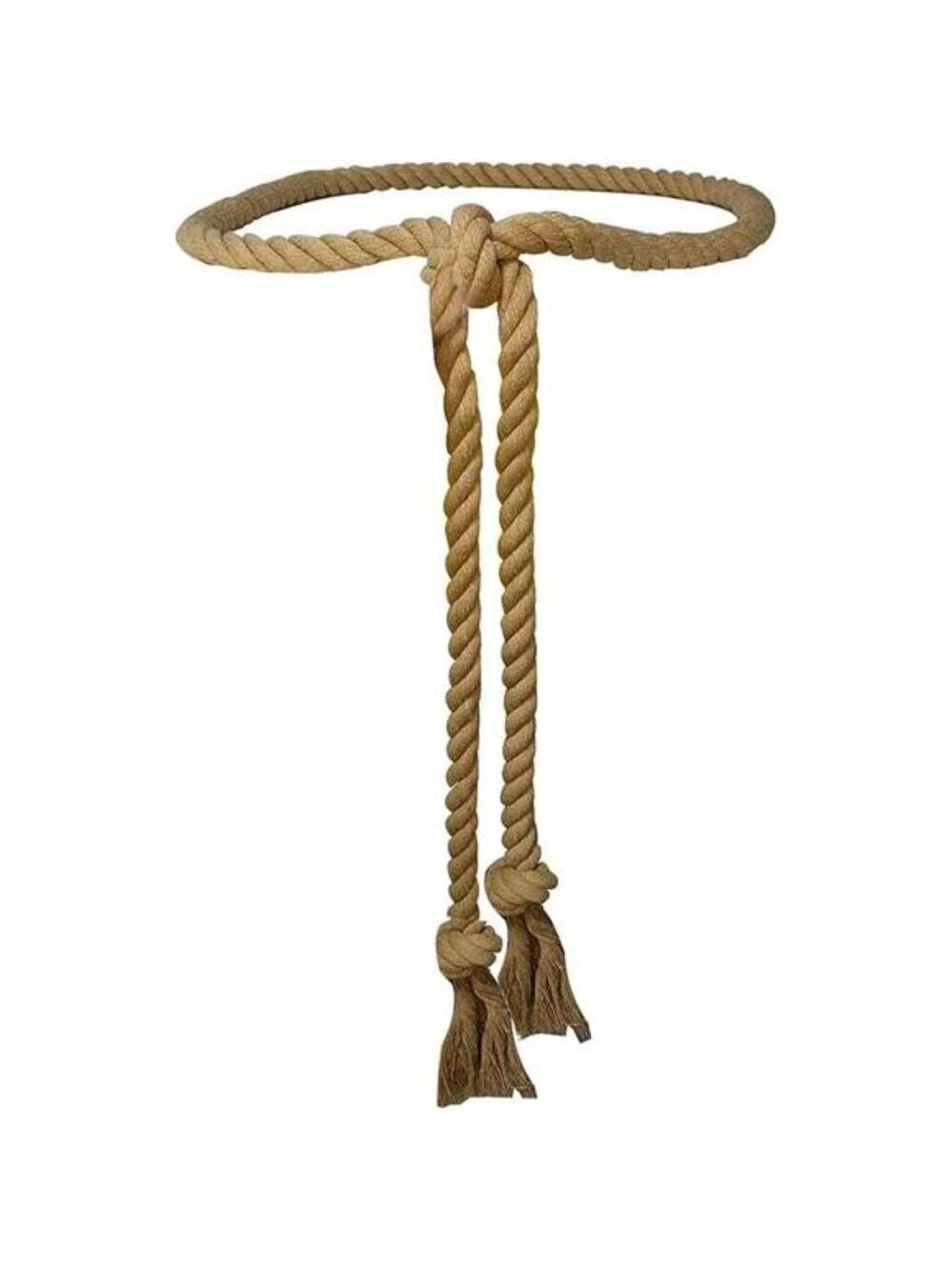 Cotton Rope Belt Long Waist Tie Tassel Braided Woven Belt Women Dresses Pants